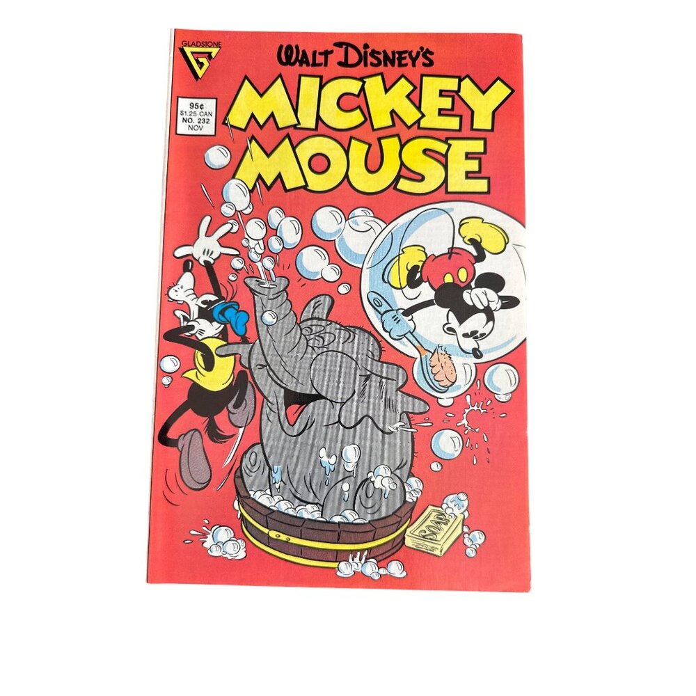 Gladstone Walt Disneys Mickey Mouse Comic #232 Nov 1987 Vintage Bagged Boarded